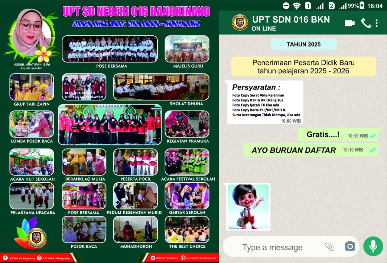 Brosur PPDB UPT SDN 016 Bangkinang